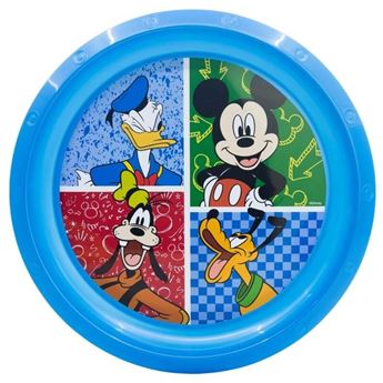 Imagen de Plato Mickey Mouse y Amigos Plástico Duro Reutilizable 21cm