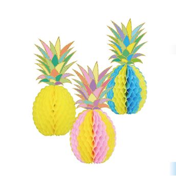 Picture of Decorado Colgante Piña papel Mix (30cm)