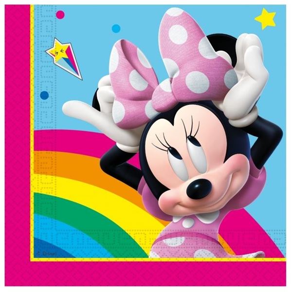Picture of Servilletas Minnie Mouse Arcoíris papel (20uds)