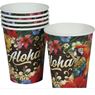 Imagens de Vasos Aloha Verano cartón (6 uds)