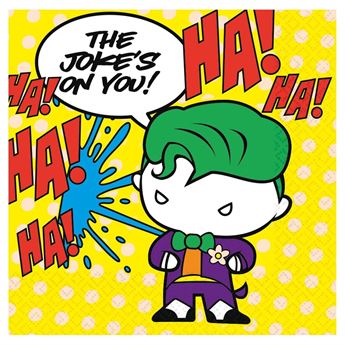 Imagen de Servilletas Joker y Batman papel 33cm (16 unidades)