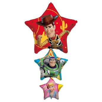 Imagen de Pack Globos Toy Story Estrellas (62 x 113 cm)