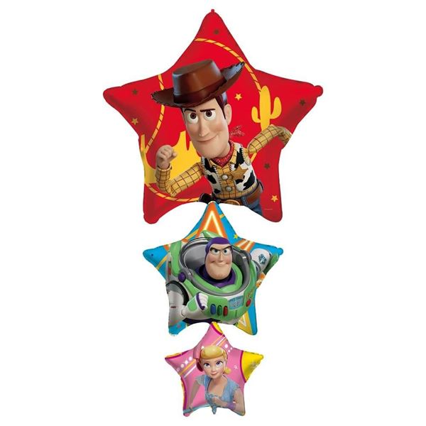 Picture of Pack Globos Toy Story Estrellas (62 x 113 cm)