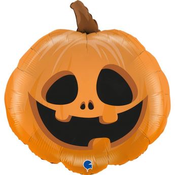 Imagen de Globo Calabaza Halloween Sonrisa Foil (53cm x 57cm)