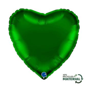 Imagen de Globo Corazón Verde Oscuro (45cm)