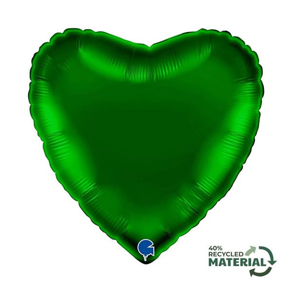 Imagen de Globo Corazón Verde Oscuro (45cm)