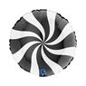 Picture of Globo Caramelo Blanco y Negro Foil (45cm)