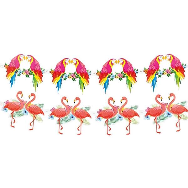 Imagens de Guirnaldas Tropical Papagayos y Flamencos (2 unidades)