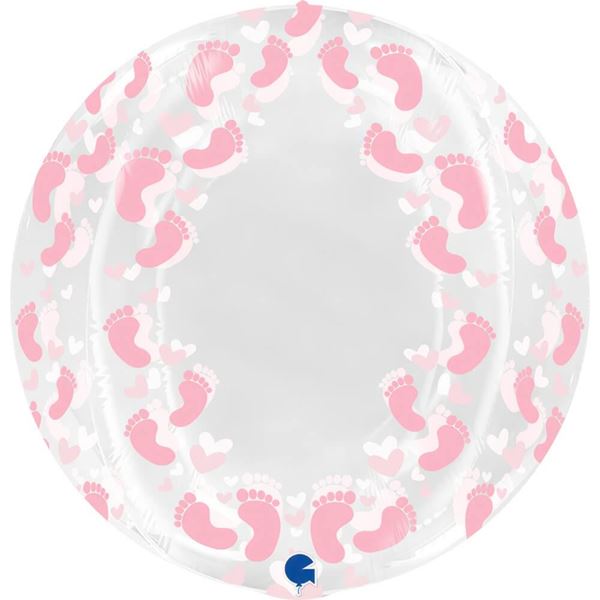 Imagens de Globo Esférico Bubble Pies Rosa (48cm)
