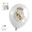 Imagens de Globos Real Madrid Blanco con Escudo Dorado – Pack de 6 Unidades