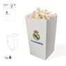 Imagen de Caja para palomitas Real Madrid – diseño masterbrand (3 uds)