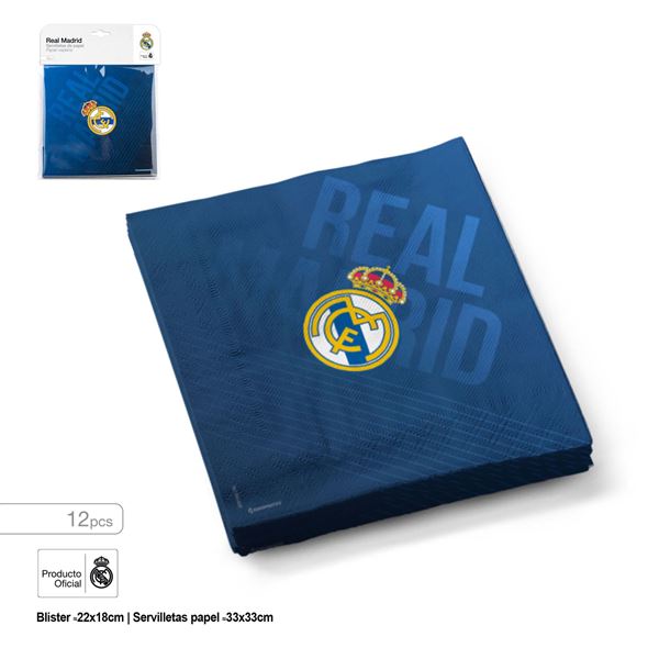 Picture of Servilletas Real Madrid – escudo azul marino (12 uds)