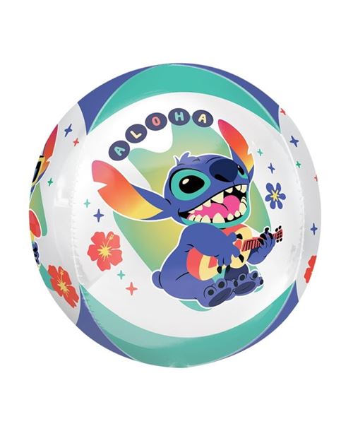 Imagen de Globo Stitch Disney esférico (40cm)