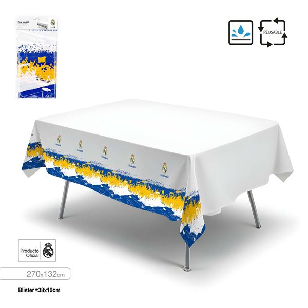 Imagen de Mantel Real Madrid – (270×132 cm)