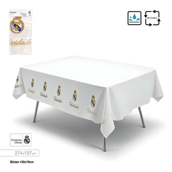 Picture of Mantel Real Madrid – Felicidades & Escudo (274×137 cm)