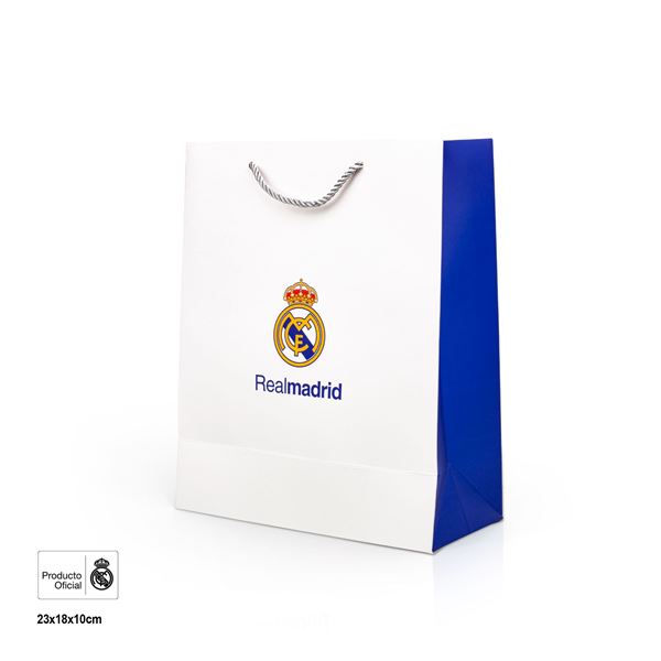 Imagen de Bolsa de Regalo Real Madrid Master Tamaño Pequeño (18x10x23 cm)
