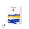 Imagen de Bolsa regalo Real Madrid Afición 18x10x23 cm | Diseño grada y campo
