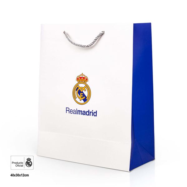 Imagens de Bolsa de Regalo Real Madrid Master Tamaño Grande (30x12x40 cm)