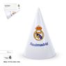 Imagen de Gorros de fiesta Real Madrid – Escudo clásico. 6 unidades (15 cm)