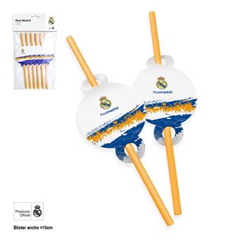 Picture of Pajitas Real Madrid afición amarillas – Pack 6 unidades