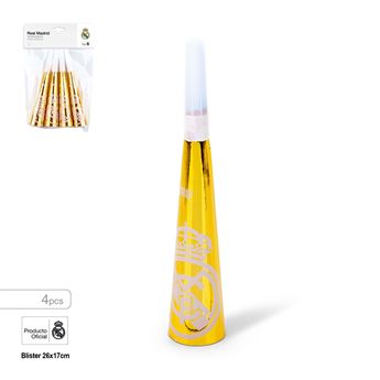 Picture of Matasuegras Corneta Real Madrid – Dorado Escudo (6 uds)