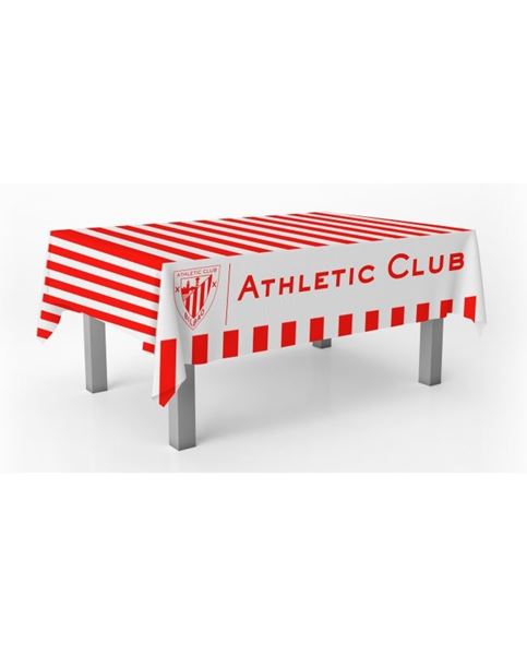 Imagen de Mantel Athletic de Bilbao plástico (120cm x 180cm)