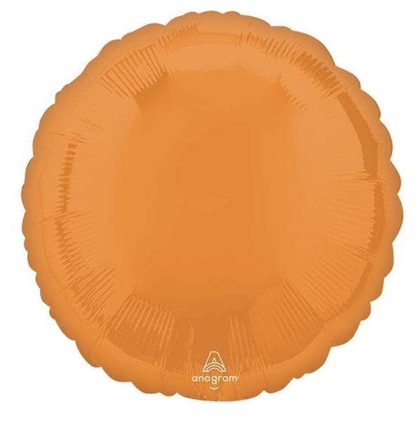 Imagen de Globos Círculo Naranja 45cm (10 unidades)