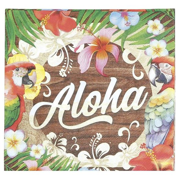 Picture of Servilletas Aloha Verano papel 33cm (20 unidades)