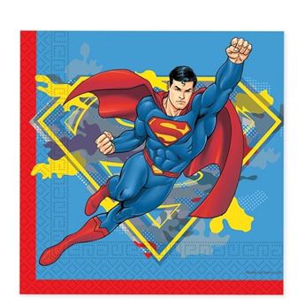 Imagens de Servilletas Superman papel (20uds)