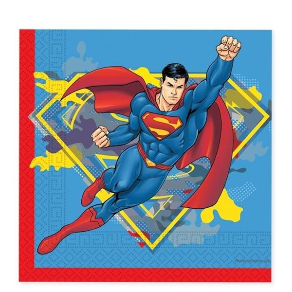 Picture of Servilletas Superman papel 33cm (20 unidades)