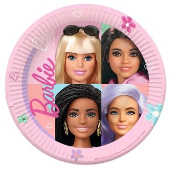 Imagens de Platos Barbie Sweet Mattel cartón 23cm (8 unidades)