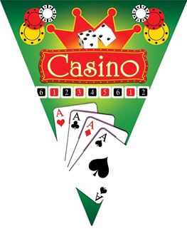 Picture of Banderín Casino Póker Plástico (5m)