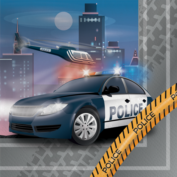 Picture of Servilletas Policía 33cm (16 uds.)