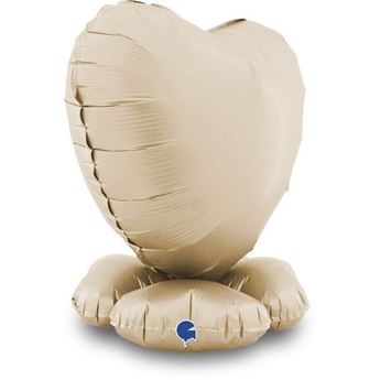 Imagen de Base Grande Corazón Crema Satin 58 X 58 X 18cm (Aire)