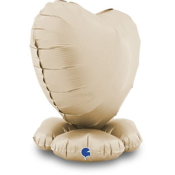 Imagens de Base Grande Corazón Crema Satin 58 X 58 X 18cm (Aire)
