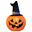 Imagen de Calabaza Inflable con Sombrero de bruja (120cm)
