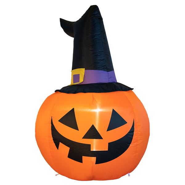 Picture of Calabaza Inflable con Sombrero de bruja (120cm)