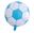 Imagens de Globo Balón de Fútbol Azul y blanco Foil 45cm