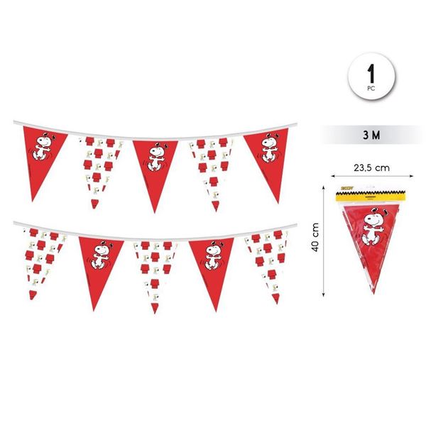 Imagen de Banderín de Snoopy Clásico papel (3m)