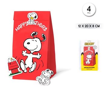 Imagen de Bolsas Chuches Snoopy Clásico papel (4 unidades)