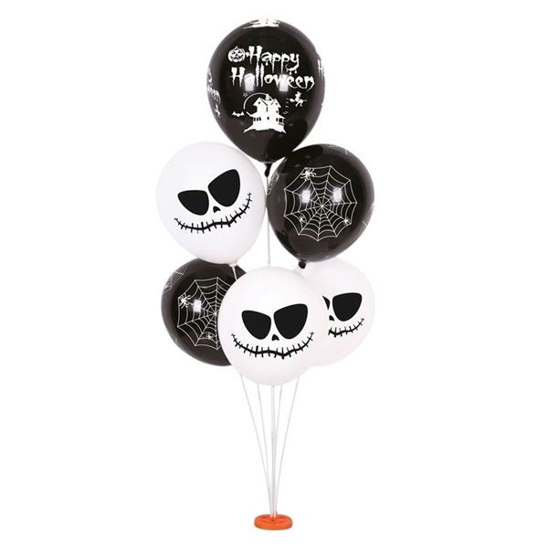 Picture of Bouquet Globos Látex Fantasmas y Arañas Halloween (6uds)