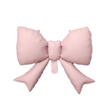 Imagens de Globo Forma Lazo Rosa Pastel Foil (55cm)