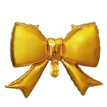 Imagens de Globo Forma Lazo Dorado Foil (55cm)