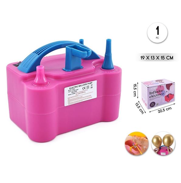 Imagen de Inflador Eléctrico Globos Económico Fucsia 600W