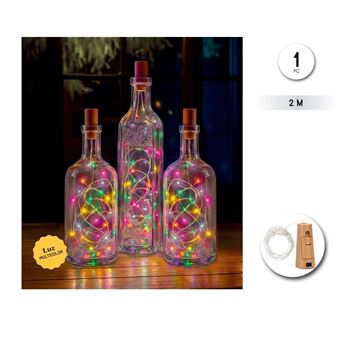 Imagen de Guirnalda Led Tapón de Botella Multicolor (2m)