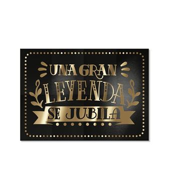Picture of Cartel Decorativo Una Gran Leyenda se jubila papel Grande (100cm x 70cm)