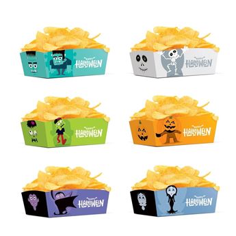 Picture of Cajas Monstruos Halloween Surtidos 15cm x 10cm x 7cm (3uds)