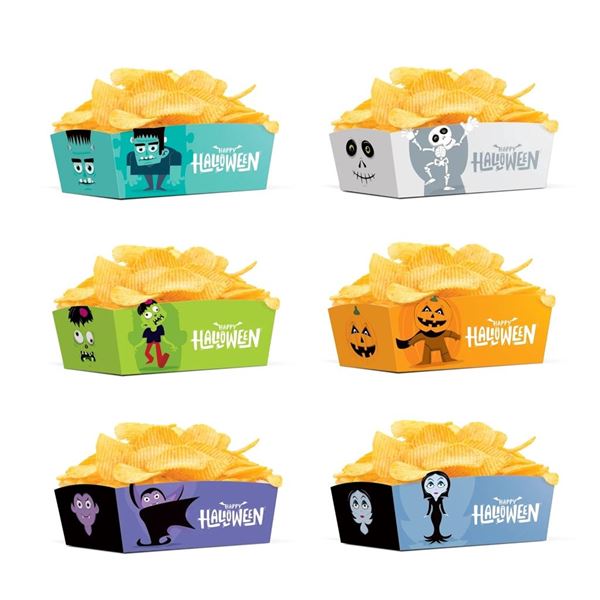 Picture of Cajas Monstruos Halloween Surtidos 15cm x 10cm x 7cm (3uds)