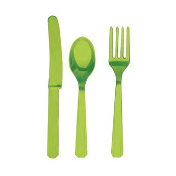 Picture of Cubiertos Verde Claro Reutilizables (8x3)