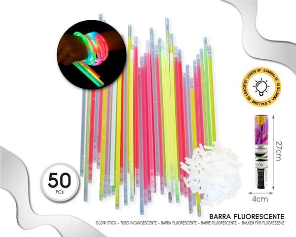 Imagen de Pack de 50 Barras Fluorescentes Luminosas Pulseras